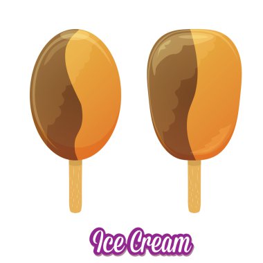 lezzetli dondurma vektör çizim