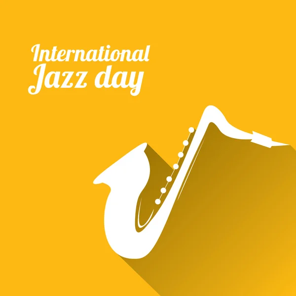 Día internacional del jazz vector — Archivo Imágenes Vectoriales