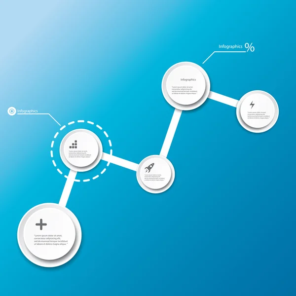 Πρότυπο σχεδίασης σύγχρονη infographics Χρονολόγιο — Διανυσματικό Αρχείο