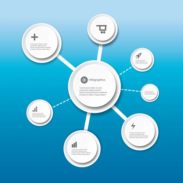 Moderne Infografik Timeline Design-Vorlage — Stockvektor