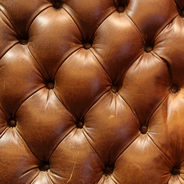 Braune Ledercouch Textur — Stockfoto