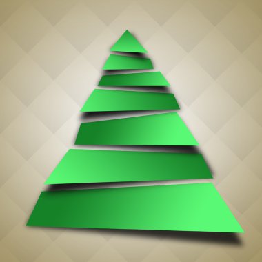 Noel ağacı illüstrasyon soyut