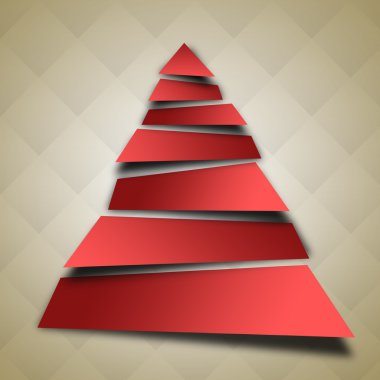 Noel ağacı illüstrasyon soyut