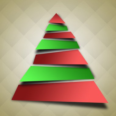 Noel ağacı illüstrasyon soyut