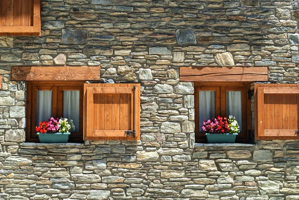 Two windows in Catalunya — Stock Photo, Image