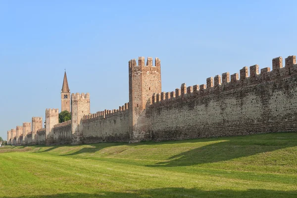 Die wände von montagnana (padua, italien) — Stockfoto