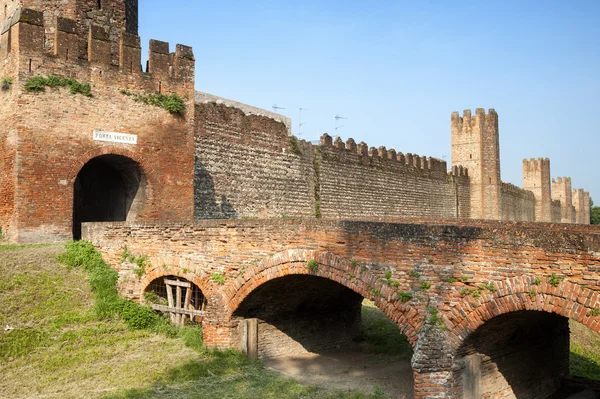 Die wände von montagnana (padua, italien) — Stockfoto