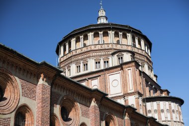 Church of Santa Maria delle Grazie in Milan clipart