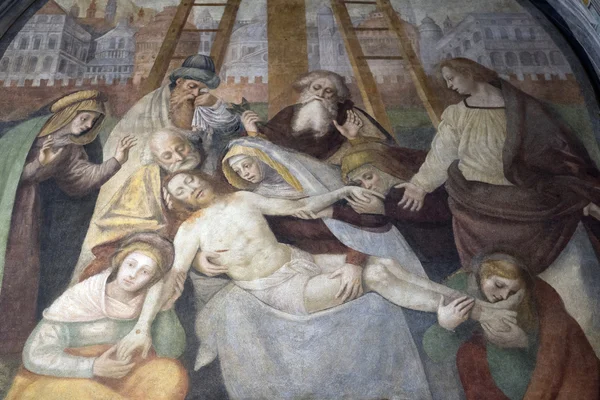 Painting in Sant'Ambrogio church (Milan) — Stock Photo, Image