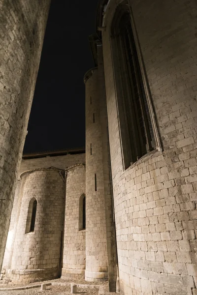 Girona (Catalunya, Spanien) nattetid — Stockfoto