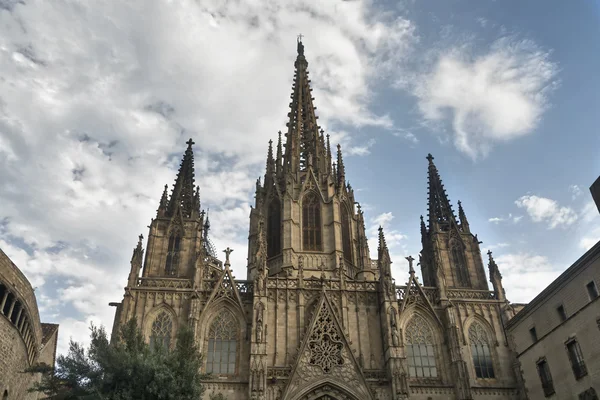 Barcelona (España): la catedral gótica — Foto de Stock