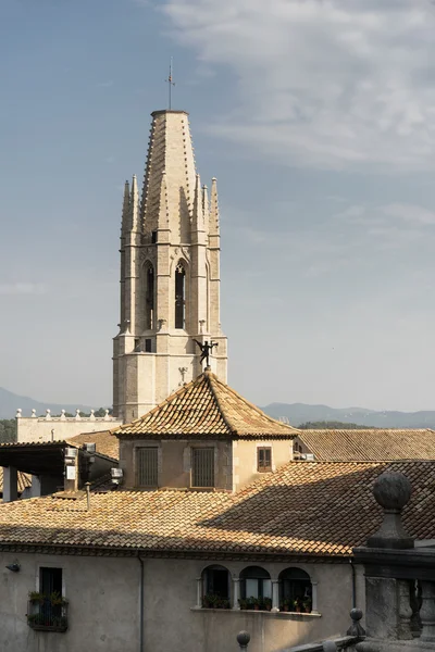 Girona (Catalunya, İspanya), Gotik binalar — Stok fotoğraf