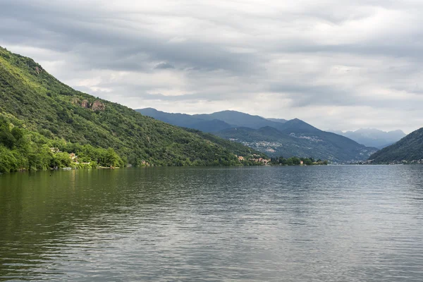 Lago de Lugano en Ponte Tresa —  Fotos de Stock