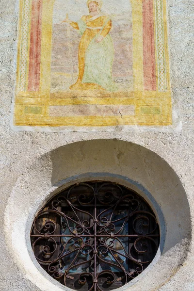 Medeltida Kyrkan Santa Fosca Pescul Selva Cadore Dolomiterna Belluno Provinsen — Stockfoto