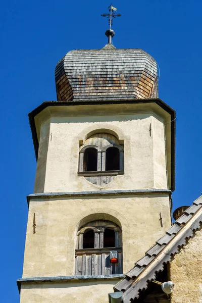 Medeltida Kyrkan Santa Fosca Pescul Selva Cadore Dolomiterna Belluno Provinsen — Stockfoto