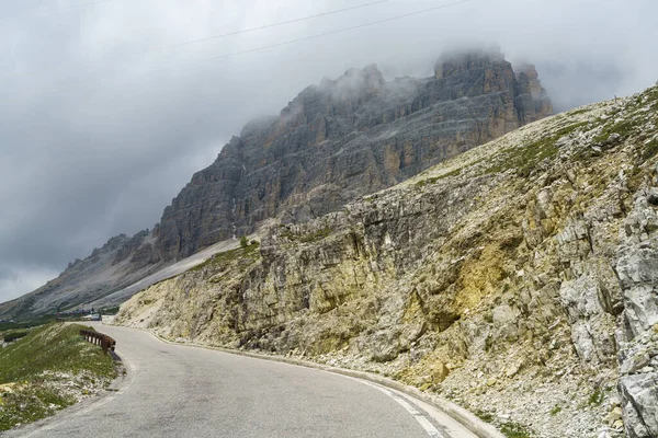 Mountain Landscape Summer Road Tre Cime Lavaredo Dolomites Belluno Province — Stock Photo, Image