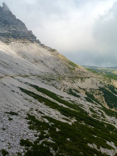 Berglandschap Zomer Langs Weg Naar Tre Cime Lavaredo Dolomieten Provincie — Stockfoto