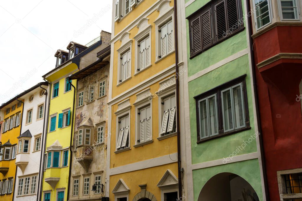 Bolzano, or Bozen, Trentino Alto Adige, Italy: old buildings