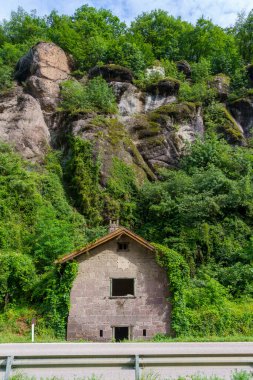 Isarco Vadisi Bisiklet Yolu, Bolzano ili, Trentino Alto Adige, İtalya.