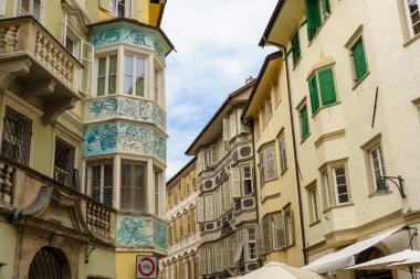 Bolzano, or Bozen, Trentino Alto Adige, Italy: old buildings clipart