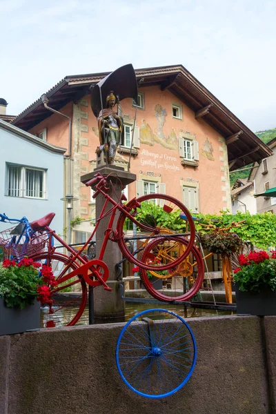 Chiusa Lub Klausen Prowincja Bolzano Trentino Alto Adige Włochy Historyczne — Zdjęcie stockowe