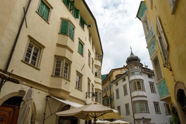 Bolzano Nebo Bozen Trentino Alto Adige Itálie Stará Ulice — Stock fotografie