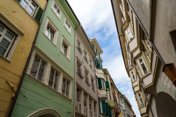 Bolzano Bozen Trentino Alto Adige Italy Old Street Porticos — Stock Photo, Image