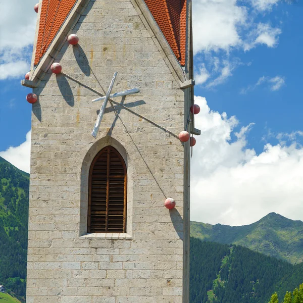 Belfry Historisk Kyrka Merano Bolzano Trentino Alto Adige Italien Känd — Stockfoto
