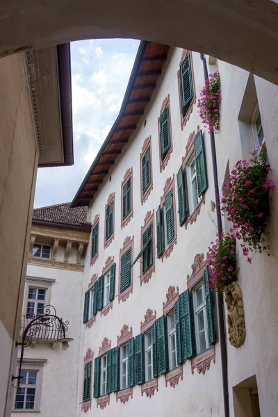 Historiska Staden Merano Bolzano Trentino Alto Adige Italien Gata Med — Stockfoto