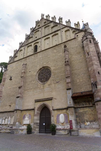 Historické Město Merano Bolzano Trentino Alto Adige Itálie Exteriér Katedrály — Stock fotografie