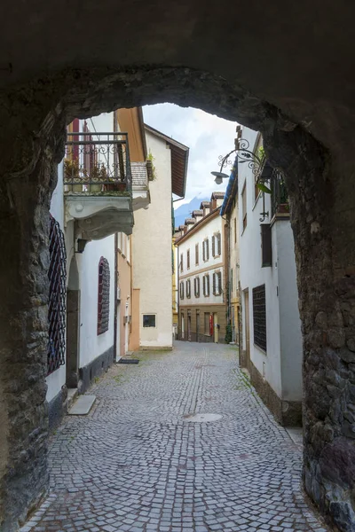 Historyczne Miasto Merano Bolzano Trentino Alto Adige Włochy Ulica Łukami — Zdjęcie stockowe