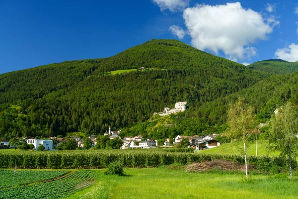 Bergslandskap Längs Vägen Från Glorenza Till Prato Allo Stelvio Bolzanoprovinsen — Stockfoto