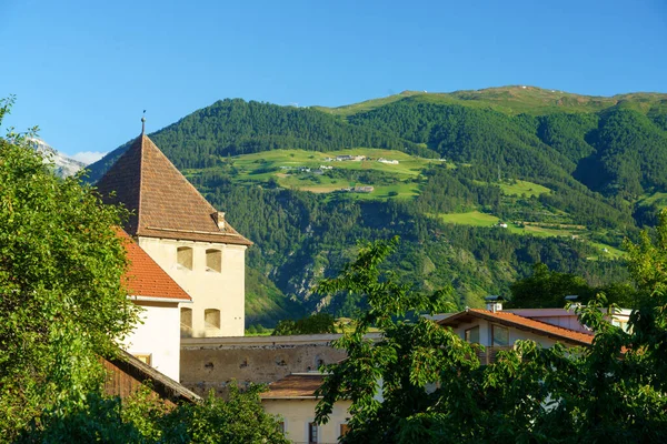 Glorenza Glurns Bolzano Trentino Alto Adige Italia Ciudad Histórica Valle — Foto de Stock