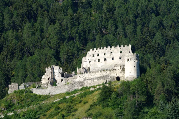 Paesaggio Montano Lungo Strada Glorenza Prato Allo Stelvio Provincia Bolzano — Foto Stock