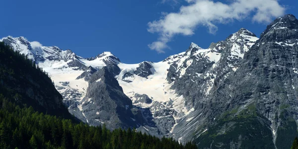 Krajobraz Górski Wzdłuż Drogi Przełęczy Stelvio Prowincja Bolzano Trentino Alto — Zdjęcie stockowe