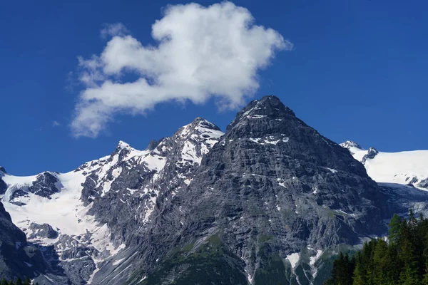 Ορεινό Τοπίο Κατά Μήκος Του Δρόμου Προς Stelvio Περάσει Επαρχία — Φωτογραφία Αρχείου