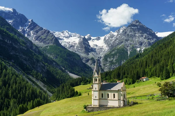Paisagem Montanha Longo Estrada Para Stelvio Pass Província Bolzano Trentino — Fotografia de Stock