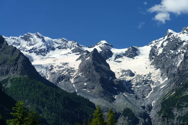 Horská Krajina Podél Silnice Průsmyku Stelvio Provincie Bolzano Trentino Alto — Stock fotografie