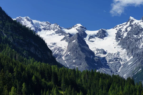 Horská Krajina Podél Silnice Průsmyku Stelvio Provincie Bolzano Trentino Alto — Stock fotografie