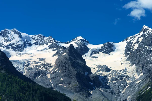 Paisaje Montaña Largo Del Camino Hacia Paso Stelvio Provincia Bolzano — Foto de Stock