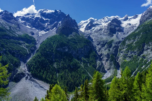 Berglandschaft Entlang Der Straße Zum Stilfserjoch Provinz Bozen Trentino Südtirol — Stockfoto
