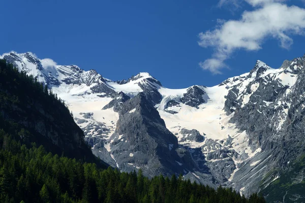 Paisagem Montanhosa Longo Estrada Para Stelvio Pass Província Bolzano Trentino — Fotografia de Stock