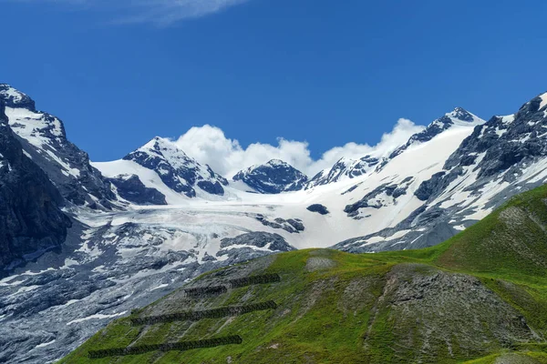 Ορεινό Τοπίο Κατά Μήκος Του Δρόμου Προς Stelvio Περάσει Επαρχία — Φωτογραφία Αρχείου