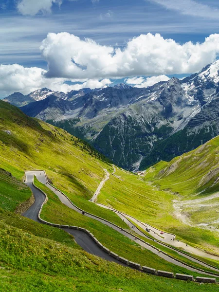 Berglandschaft Entlang Der Straße Zum Stilfserjoch Provinz Bozen Trentino Südtirol — Stockfoto