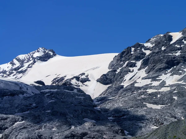Гірський Ландшафт Вздовж Дороги Проходу Стельвіо Провінція Больцано Трентіно Альто — стокове фото
