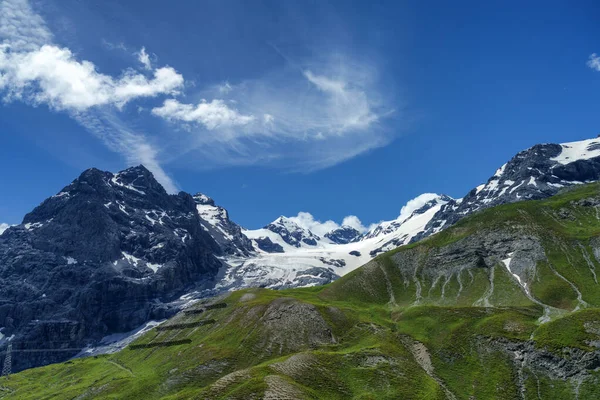 Ορεινό Τοπίο Κατά Μήκος Του Δρόμου Προς Stelvio Περάσει Επαρχία — Φωτογραφία Αρχείου