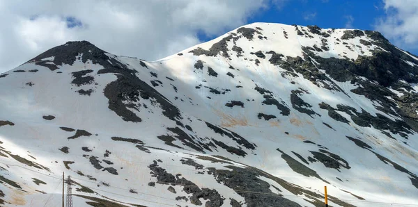 Berglandschap Langs Weg Naar Stelvio Pas Provincie Sondrio Lombardije Italië — Stockfoto