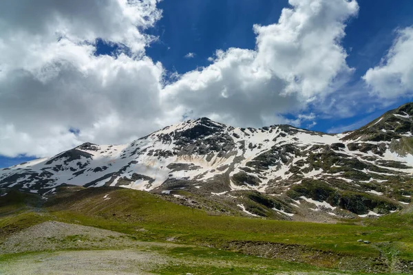 Paisagem Montanha Longo Estrada Para Stelvio Pass Província Sondrio Lombardia — Fotografia de Stock