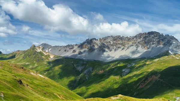 Berglandschap Langs Weg Naar Stelvio Pas Provincie Sondrio Lombardije Italië — Stockfoto