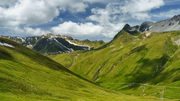 Berglandschaft Entlang Der Straße Zum Stilfserjoch Provinz Sondrio Lombardei Italien — Stockfoto
